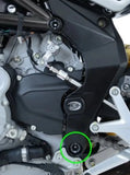 FI0074 - R&G RACING MV Agusta F3 / Brutale / Rivale Lower Frame Plug (left side)