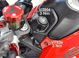 KVT14 - DUCABIKE Ducati Monster 937 (2021+) Front Fuel Tank Screw Kit