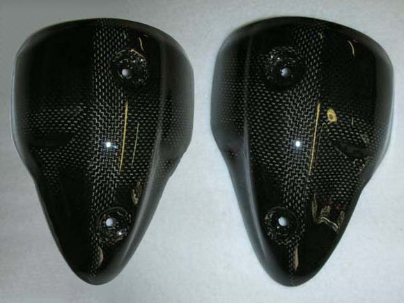 CARBONVANI Ducati Monster 696 (08/14) Carbon Exhaust Silencer Shields – Accessories in the 2WheelsHero Motorcycle Aftermarket Accessories and Parts Online Shop