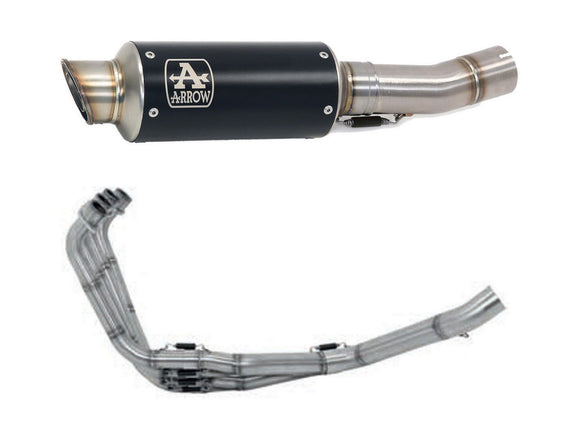 ARROW 71614MI+71034GPI Honda CB650R (2019+) Steel Full Exhaust System 