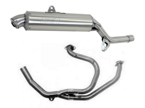 ARROW 72093PD+72605PD Honda XRV750 Africa Twin (1993+) Steel Full Exhaust System 