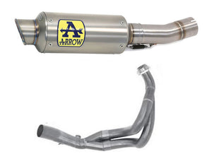 ARROW 71659MI+71032GP Kawasaki Ninja 650 (2017+) Titanium Full Exhaust System "Competition Evo GP2" (racing) – Accessories in the 2WheelsHero Motorcycle Aftermarket Accessories and Parts Online Shop