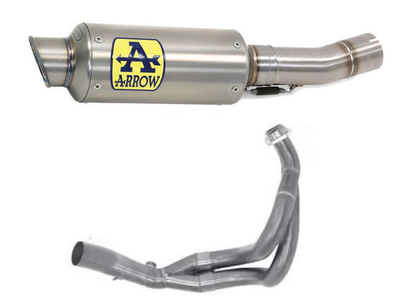 ARROW 71659MI+71032GP Kawasaki Ninja 650 (2017+) Titanium Full Exhaust System 