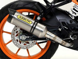 ARROW 71619KZ+71813PK KTM RC125 (2015+) Titanium Slip-on Exhaust "Thunder" – Accessories in the 2WheelsHero Motorcycle Aftermarket Accessories and Parts Online Shop