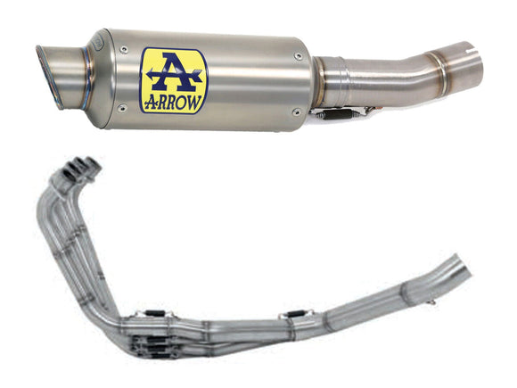 ARROW 71614MI+71034GP Honda CBR650R (2019+) Titanium Full Exhaust System 