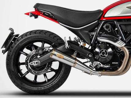 ZARD Ducati Scrambler 800 Full Throttle / Icon / Nightshift  (2023+) Stainless Steel Slip-on Exhaust 