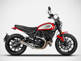 ZARD Ducati Scrambler 800 Full Throttle / Icon / Nightshift  (2023+) Stainless Steel Slip-on Exhaust "Zuma"