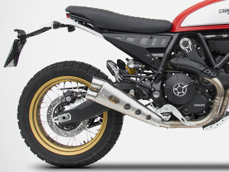 ZARD Ducati Scrambler 800 Desert Sled (17/22) Stainless Steel Slip-on Exhaust 