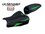 TAPPEZZERIA ITALIA Kawasaki Ninja ZX-4RR (2023+) Ultragrip Velvet Seat Cover "Muzy" – Accessories in the 2WheelsHero Motorcycle Aftermarket Accessories and Parts Online Shop