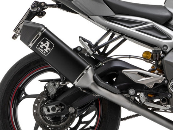 ARROW 71502VAN Triumph Street Triple 765 (2020+) Black Aluminum Slip-on Exhaust 