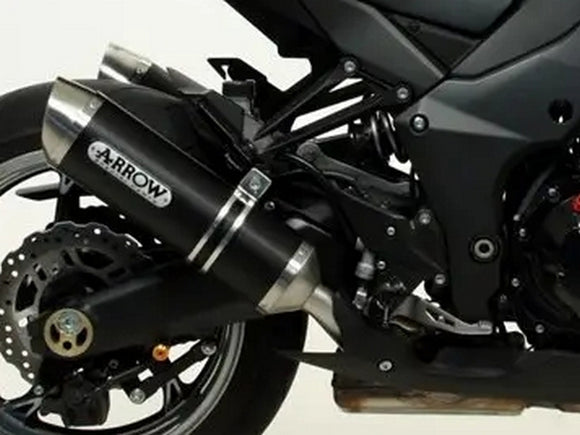 ARROW 71755AON Kawasaki Z1000 (2017+) Dark Aluminum Slip-on Exhaust 