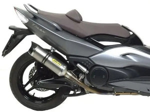 ARROW 71390MI+73507PK Yamaha TMAX 500 (2008+) Titanium Full Exhaust System "Competition Evo Pista" (racing)