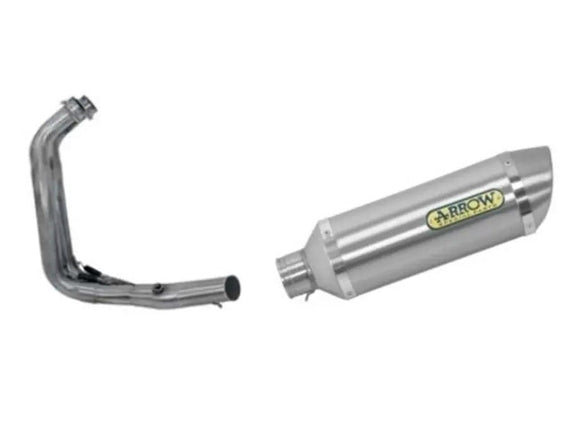 ARROW 71605KZ+71817AO Yamaha Tracer 700 (2020+) Aluminum Full Exhaust System 