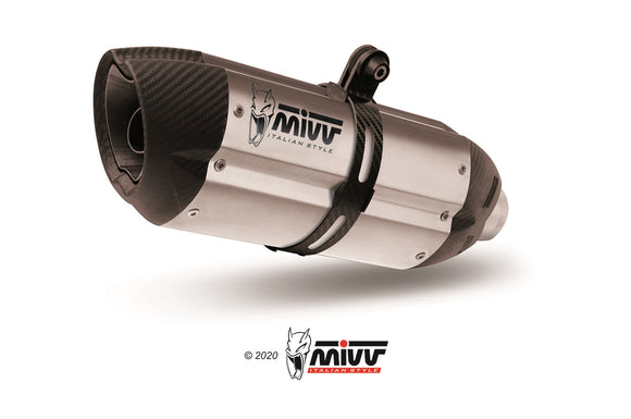 MIVV A.007 Aprilia Dorsoduro 750 (08/16) Dual Underseat Slip-on Exhaust 