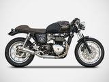ZARD Triumph Thruxton 900 (08/16) Full Low-mount Exhaust System "Bad Child" (fuel injection; racing)