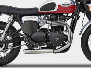 ZARD Triumph Thruxton 900 (03/07) Full Stainless Steel Exhaust System "Cross" (carburetor; racing)