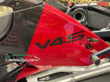 CARBONVANI Ducati Panigale V4 (2022+) Carbon Belly Pan (for Akrapovic exhaust; red)