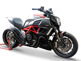 HP CORSE Ducati Diavel Dual Slip-on Exhaust "Hydroform Evolution Black" (EU homologated)