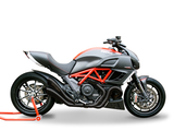HP CORSE Ducati Diavel Dual Slip-on Exhaust "Hydroform Evolution Black" (EU homologated)