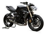 HP CORSE Triumph Street Triple (13/16) Slip-on Exhaust "Hydroform Satin" (EU homologated) – Accessories in the 2WheelsHero Motorcycle Aftermarket Accessories and Parts Online Shop