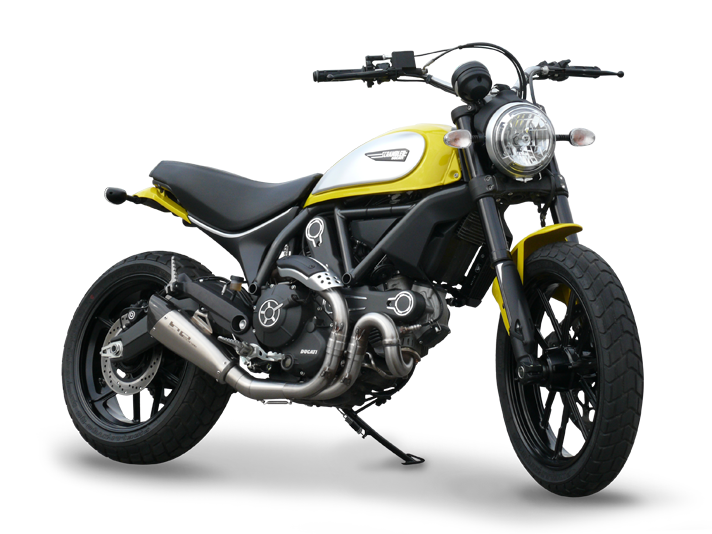 HP CORSE Ducati Scrambler 800 Slip on Exhaust Evoxtreme 260 Satin 2Wheels Hero