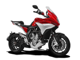 HP CORSE MV Agusta Turismo Veloce Slip-on Exhaust "HydroTre Black" (EU homologated; with carbon cover)