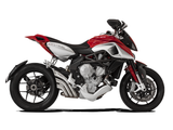 HP CORSE MV Agusta Rivale 800 Slip-on Exhaust "HydroTre Satin" (EU homologated; with stainless steel cover)