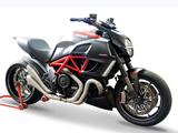 HP CORSE Ducati Diavel Dual Slip-on Exhaust "Hydroform Evolution Satin" (EU homologated)