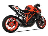 HP CORSE KTM 1290 Super Duke R (14/16) Slip-on Exhaust "GP-07 Satin with Wire Mesh" (racing)
