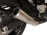 HP CORSE Kawasaki Z900 (17/19) Slip-on Exhaust "GP-07 Satin with Aluminum Ring" (racing)