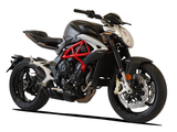HP CORSE MV Agusta Brutale / Dragster 800 (16/18) Slip-on Exhaust "HydroTre Black" (racing; with carbon cover)