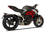 HP CORSE MV Agusta Brutale / Dragster 800 (16/18) Slip-on Exhaust "HydroTre Satin" (racing; with carbon cover)