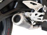 HP CORSE Triumph STREET TRIPLE 765 Slip-on Exhaust "GP-07 Black with Aluminum Ring" (racing)