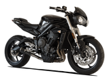 HP CORSE Triumph STREET TRIPLE 765 Slip-on Exhaust "GP-07 Black with Wire Mesh" (racing) – Accessories in the 2WheelsHero Motorcycle Aftermarket Accessories and Parts Online Shop