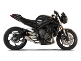 HP CORSE Triumph STREET TRIPLE 765 Slip-on Exhaust "GP-07 Satin with Wire Mesh" (racing)