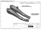 HP CORSE Kawasaki Ninja 1000 / Z1000 Dual Slip-on Exhaust "Hydroform Satin" (EU homologated)