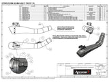HP CORSE Kawasaki Z750 (07/12) Slip-on Exhaust "Hydroform Satin" (EU homologated)