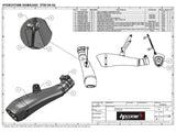 HP CORSE Kawasaki Z750 (04/06) Slip-on Exhaust "Hydroform Satin" (EU homologated)