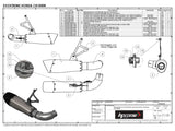 HP CORSE Honda CB1000R Slip-on Exhaust "Evoxtreme Satin Single" (high position)