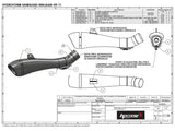 HP CORSE Kawasaki ZX-6R (09/15) Slip-on Exhaust "Hydroform Satin" (EU homologated)