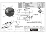 HP CORSE Ducati Monster 1100/796/696 Dual Slip-on Exhaust "Hydroform Black" (EU homologated)