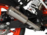 HP CORSE KTM 390 Duke (13/16) Slip-on Exhaust "GP-07 Satin with Wire Mesh" (racing)