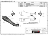 HP CORSE Suzuki GSR750 Slip-on Exhaust "Hydroform Satin" (EU homologated)