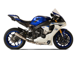 HP CORSE Yamaha YZF-R1 (15/17) Slip-on Exhaust "GP-07 Satin" (racing; with wire mesh)