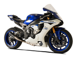 HP CORSE Yamaha YZF-R1 (15/17) Slip-on Exhaust "GP-07 Black" (racing; with wire mesh)