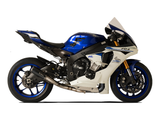 HP CORSE Yamaha YZF-R1 (15/17) Slip-on Exhaust "GP-07 Black" (racing; with aluminum ring)