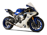 HP CORSE Yamaha YZF-R1 (15/17) Slip-on Exhaust "GP-07 Black" (racing; with aluminum ring)