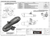 HP CORSE Honda VFR800X Crossrunner (11/14) Slip-on Exhaust "Hydroform Satin" (EU homologated)
