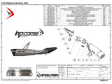 HP CORSE Kawasaki Z900 (17/19) Slip-on Exhaust "Evoxtreme Black" (EU homologated)