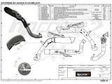 HP CORSE MV Agusta Brutale / Dragster 800 (16/18) Slip-on Exhaust "Evoxtreme 310 Black" (racing)
